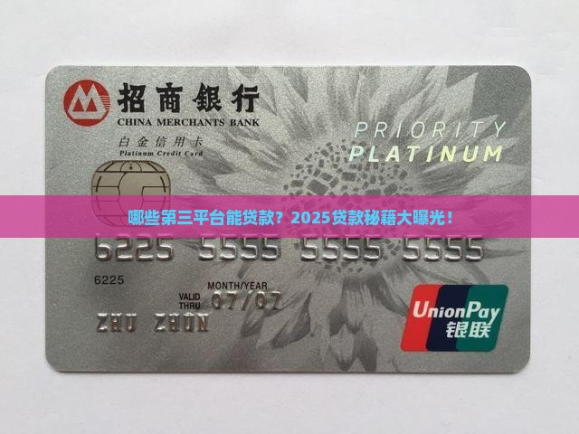 哪些第三平台可以贷款的