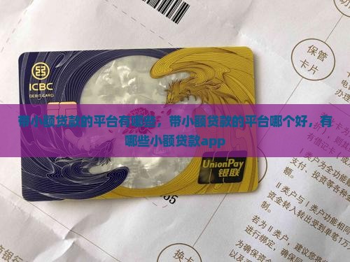 带小额贷款的平台