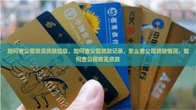 如何查公司贷没贷款信息