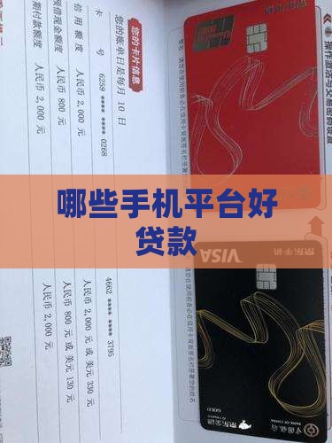 哪些手机端口好贷款