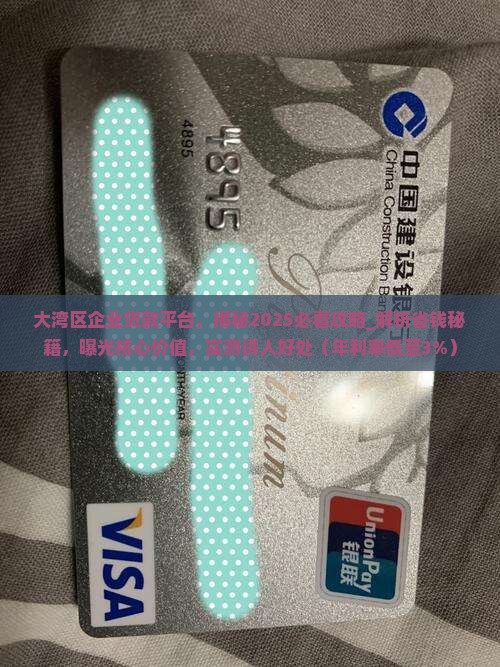 大湾区企业贷款平台
