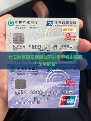 六安市信易贷用手机能贷款吗
