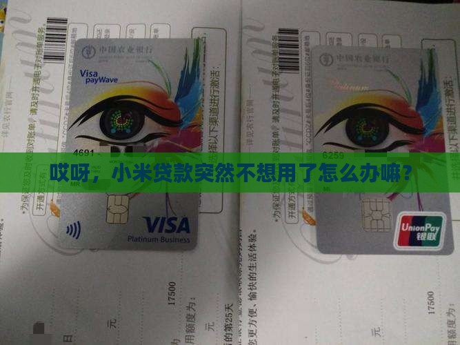 小米贷款不用了怎么办