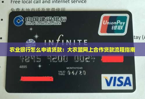 大农盟如何网上合作贷款