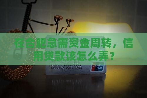合肥信用贷款怎么办