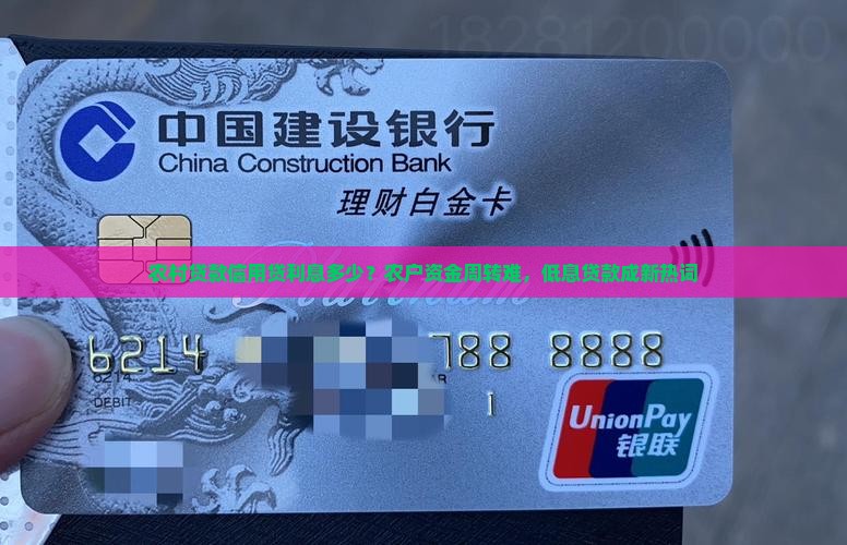 农村贷款信用贷利息多少