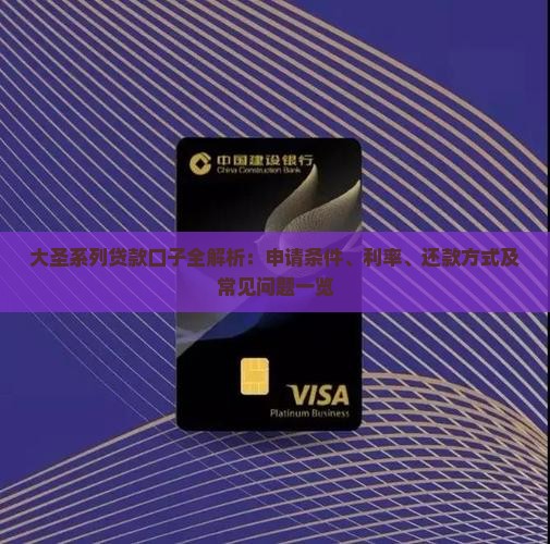 大圣系列贷款口子有哪些