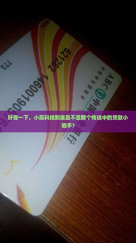 小赢科技是贷款平台吗