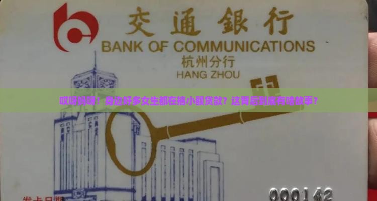 女生有很多小额贷款