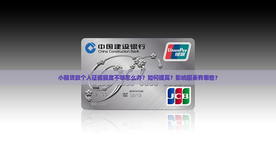 小额贷款个人征信额度 小额贷款个人征信额度
