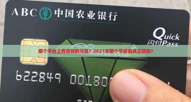哪个平台上有贷款的