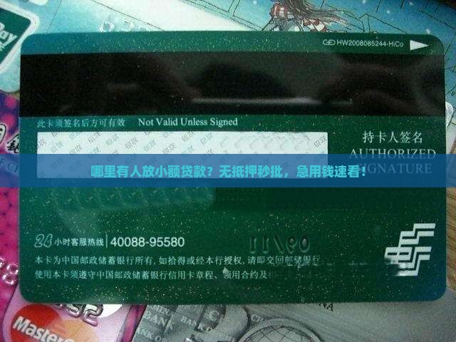 哪里有人放小额贷款