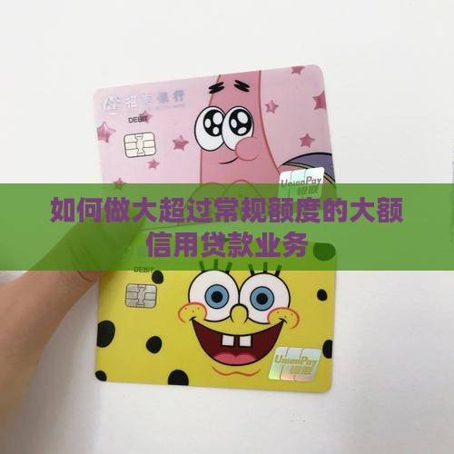 如何做大额信用贷款业务