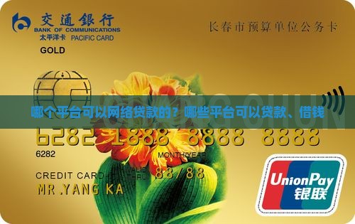 哪个平台可以网络贷款的