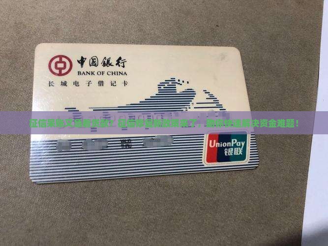 征信呆账又急着贷款