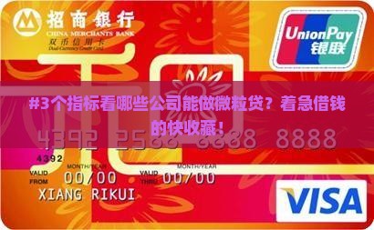 哪些公司能做微粒贷贷款