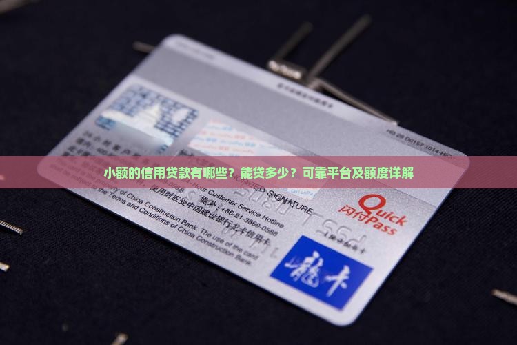 小额的信用贷款