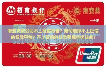 哪个公司贷款不上征信 哪个公司贷款不上征信