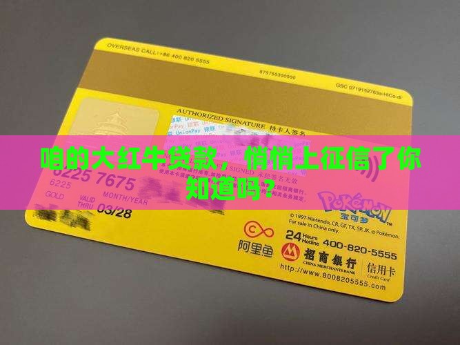 大红牛贷款上征信吗