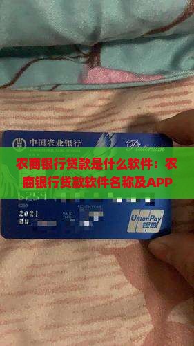 农商银行贷款是什么软件