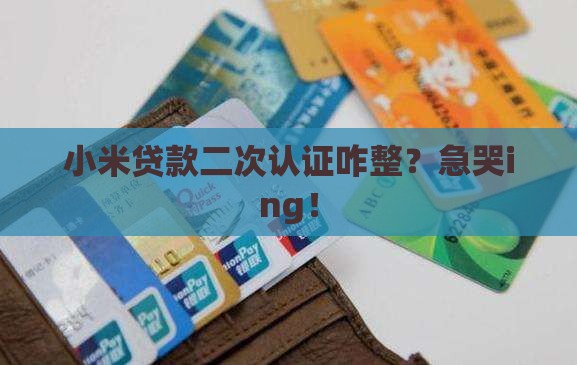 小米贷款怎么二次认证