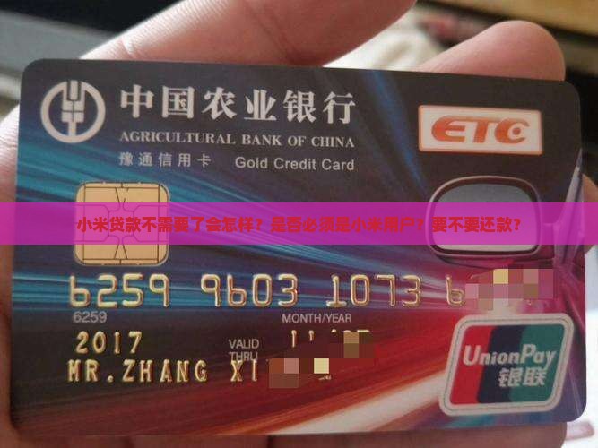 小米贷款不需要了
