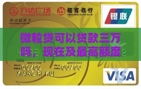 微粒贷可以贷款三万吗