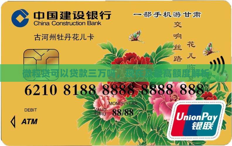 微粒贷可以贷款三万吗