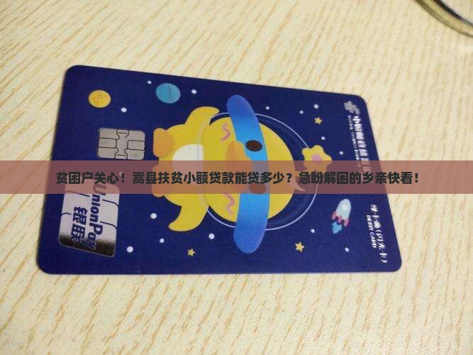嵩县扶贫小额贷款