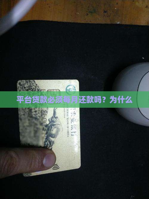 平台贷款必须每月还款吗