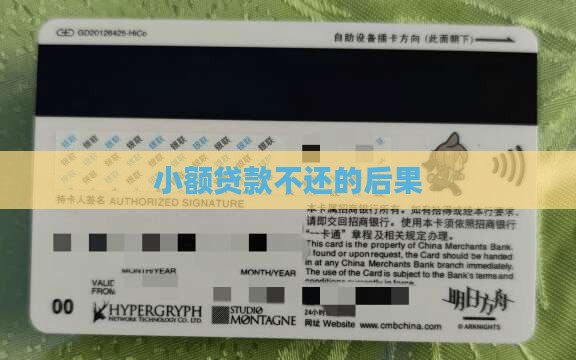 小额贷款没还钱会怎么样