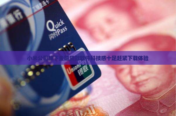 小米公司的贷款软件
