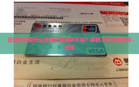 征信花什么贷款还能下来