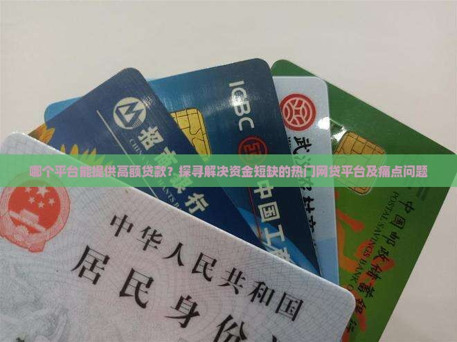 哪个平台能借大额贷款