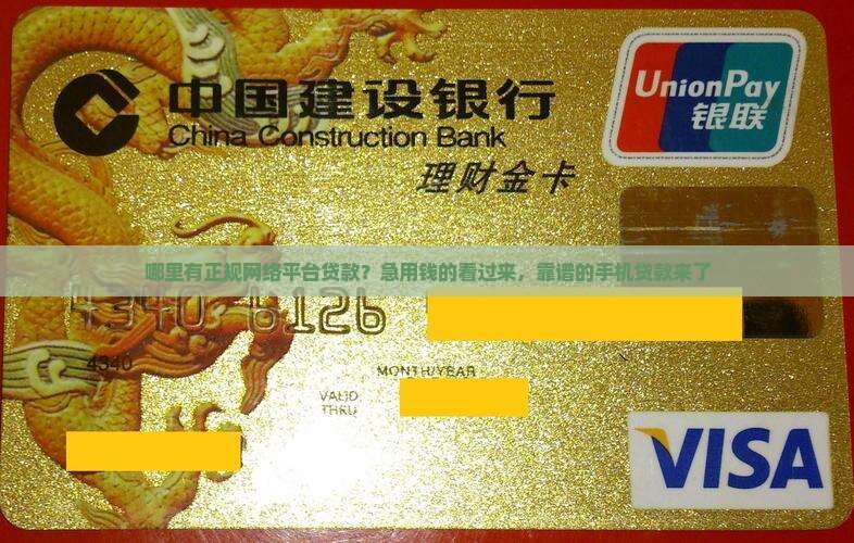 哪里有正规网络平台贷款