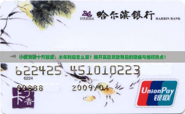 小额贷款十万半年利息