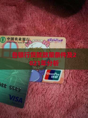 各银行贷款政策条件