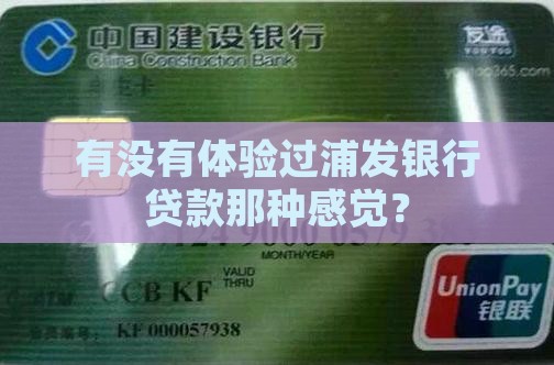 办过浦发银行的贷款吗