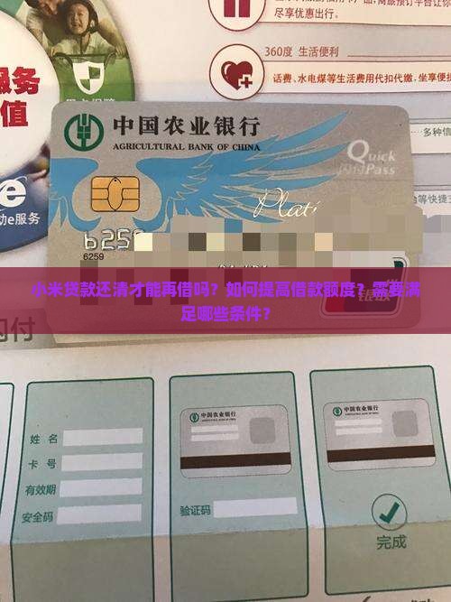 小米贷款还清才能再借吗