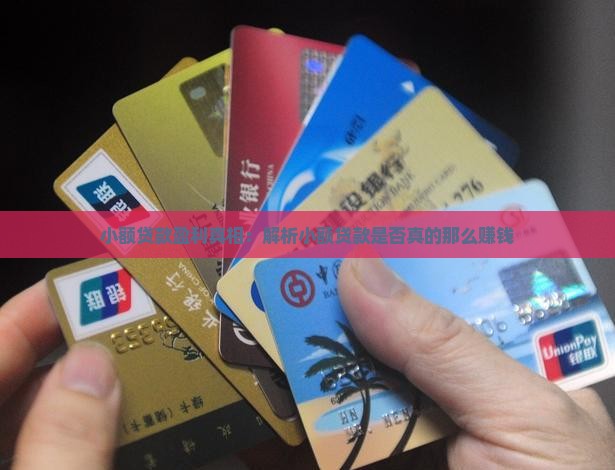 小额贷款真的那么挣钱吗