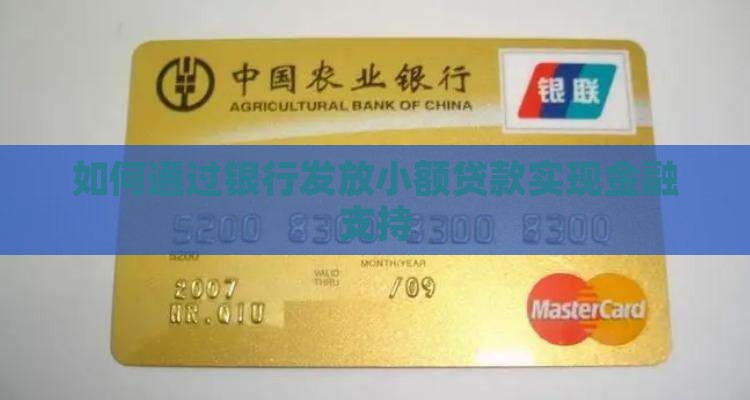 如何发放小额贷款吗