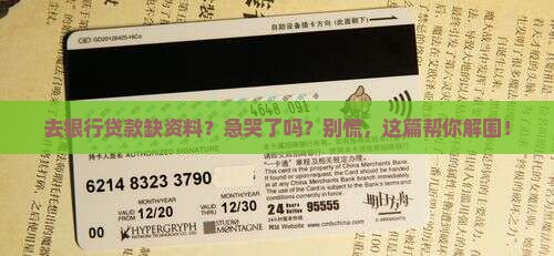 去银行贷款没有资料