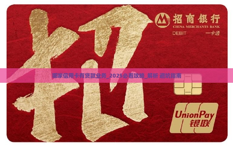 哪家信用卡有贷款业务