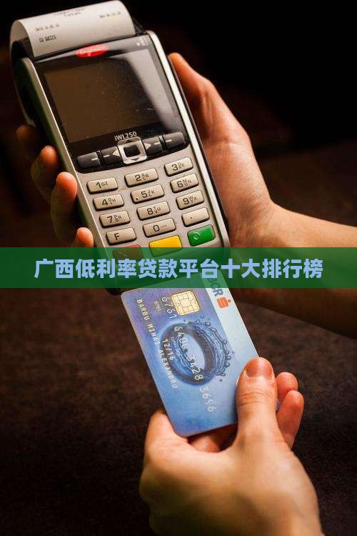 广西低利率贷款平台排名