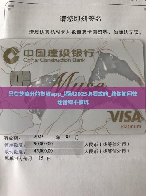 只有芝麻分的贷款app