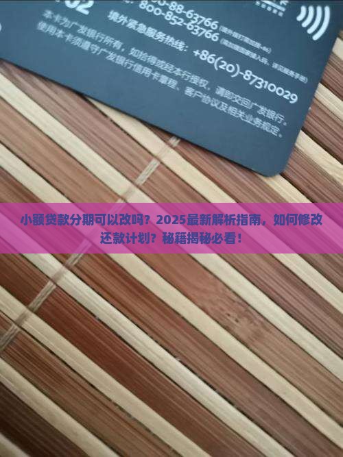小额贷款分期可以改吗