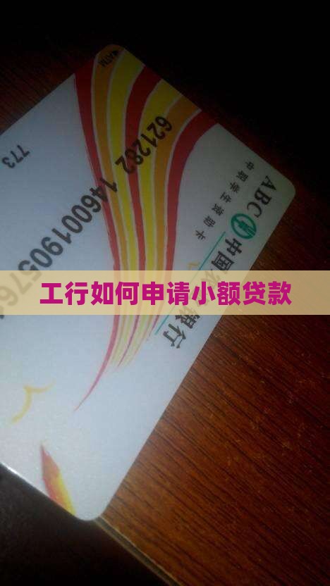工行如何申请小额贷款