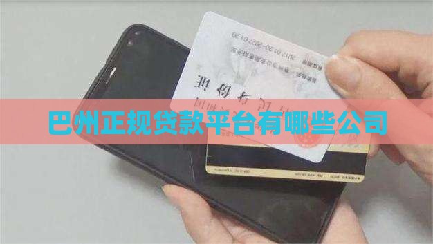 巴州正规贷款平台有哪些