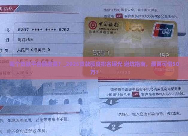 哪个贷款平台额度高