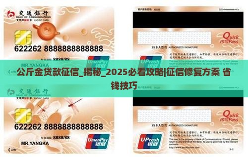 公斤金贷款征信